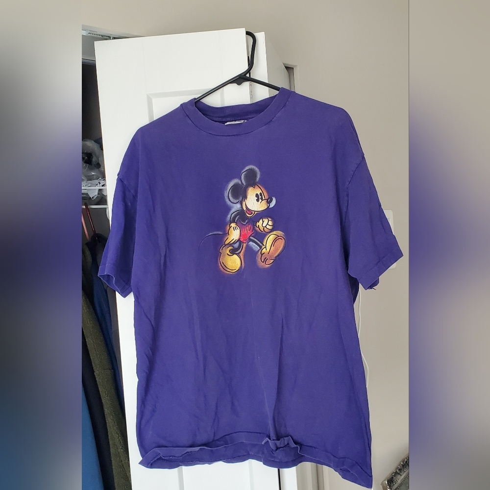 Disney Purple Mickey Mouse Short Sleeve Tee